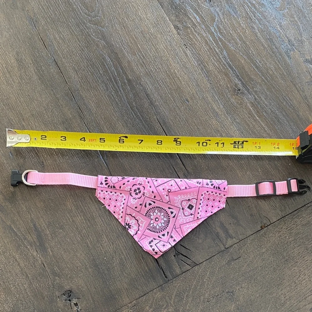 Pink Bandana Dog Collar